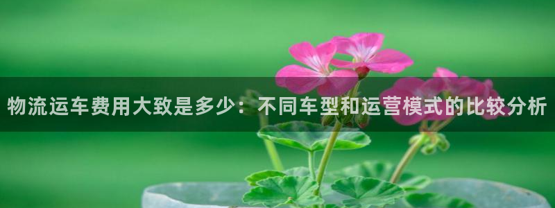 豪门国际里的财神：物流运车费用大致是