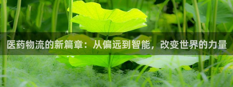 豪门国际官网平台：医药物流的新篇章：从偏远到智能，改变世界的